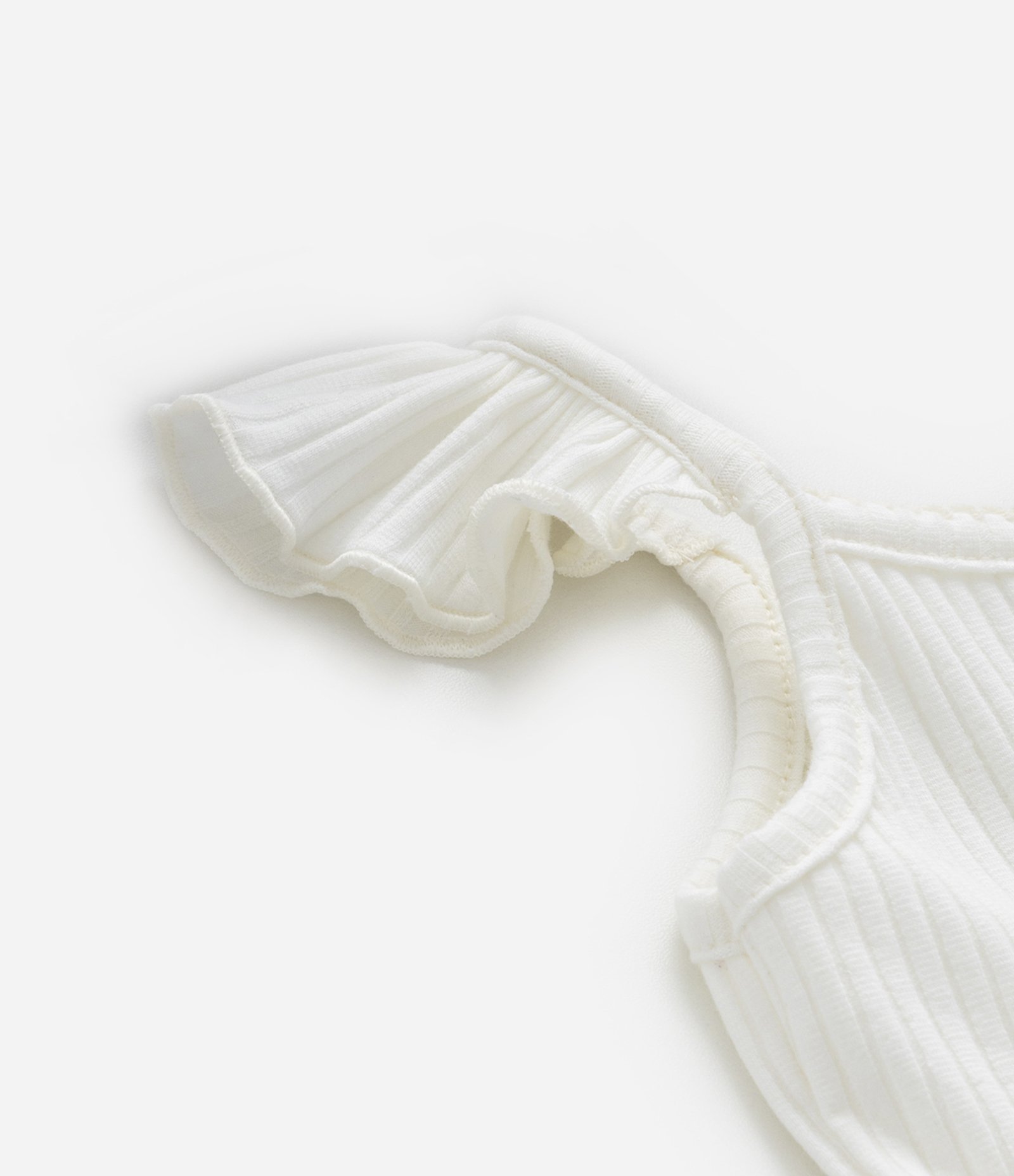 Vestido Infantil Texturizado com Tule - Tam 0 a 18 meses Off White 6