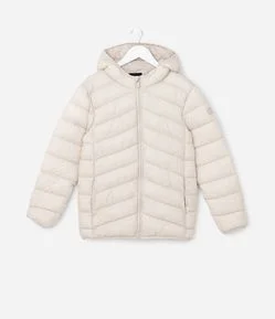 Jaqueta Ultraleve Infantil com Capuz - Tam 5 a 14 Anos