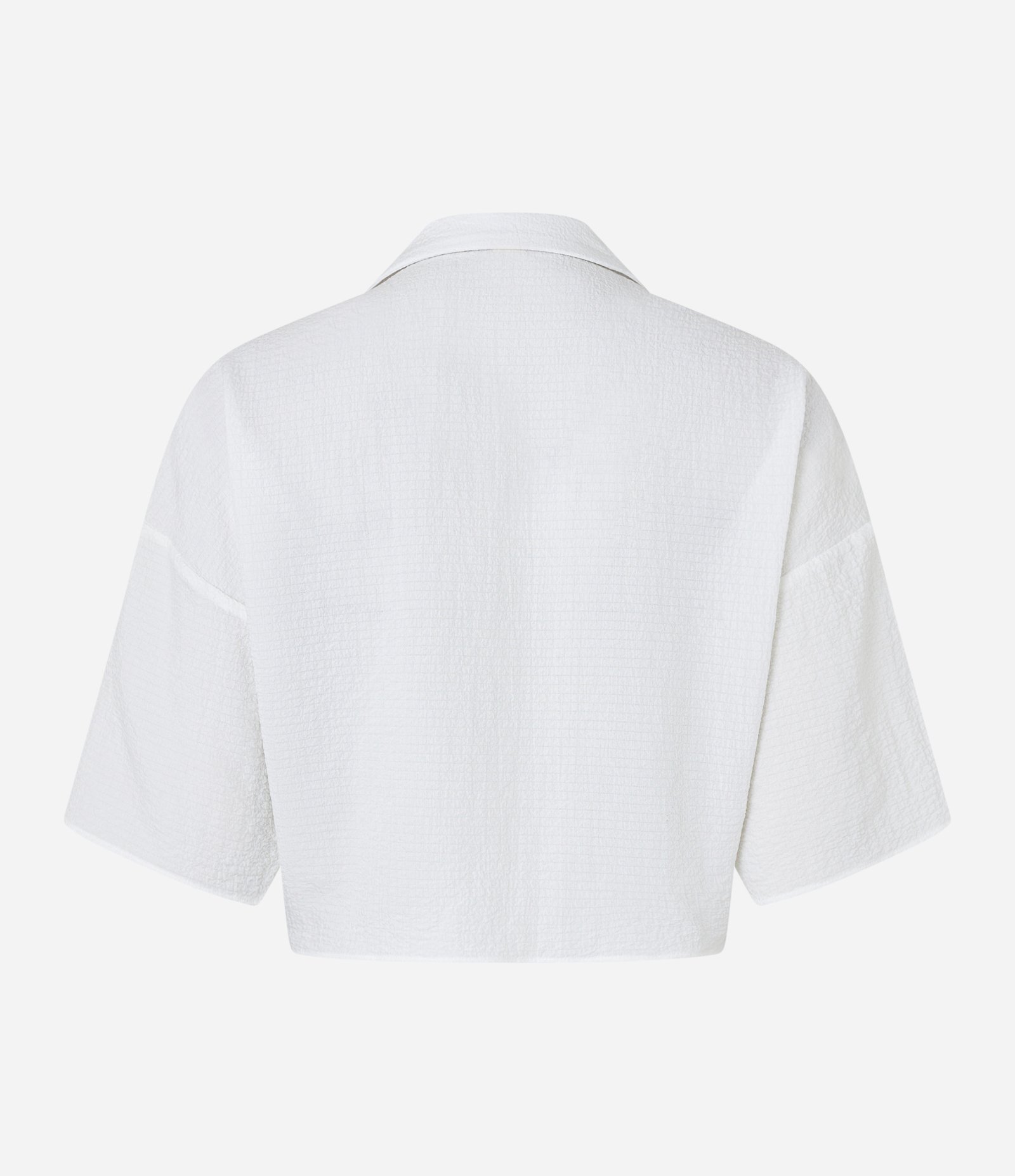 Blusa em Crepe com Amarração na Cintura Branco 7