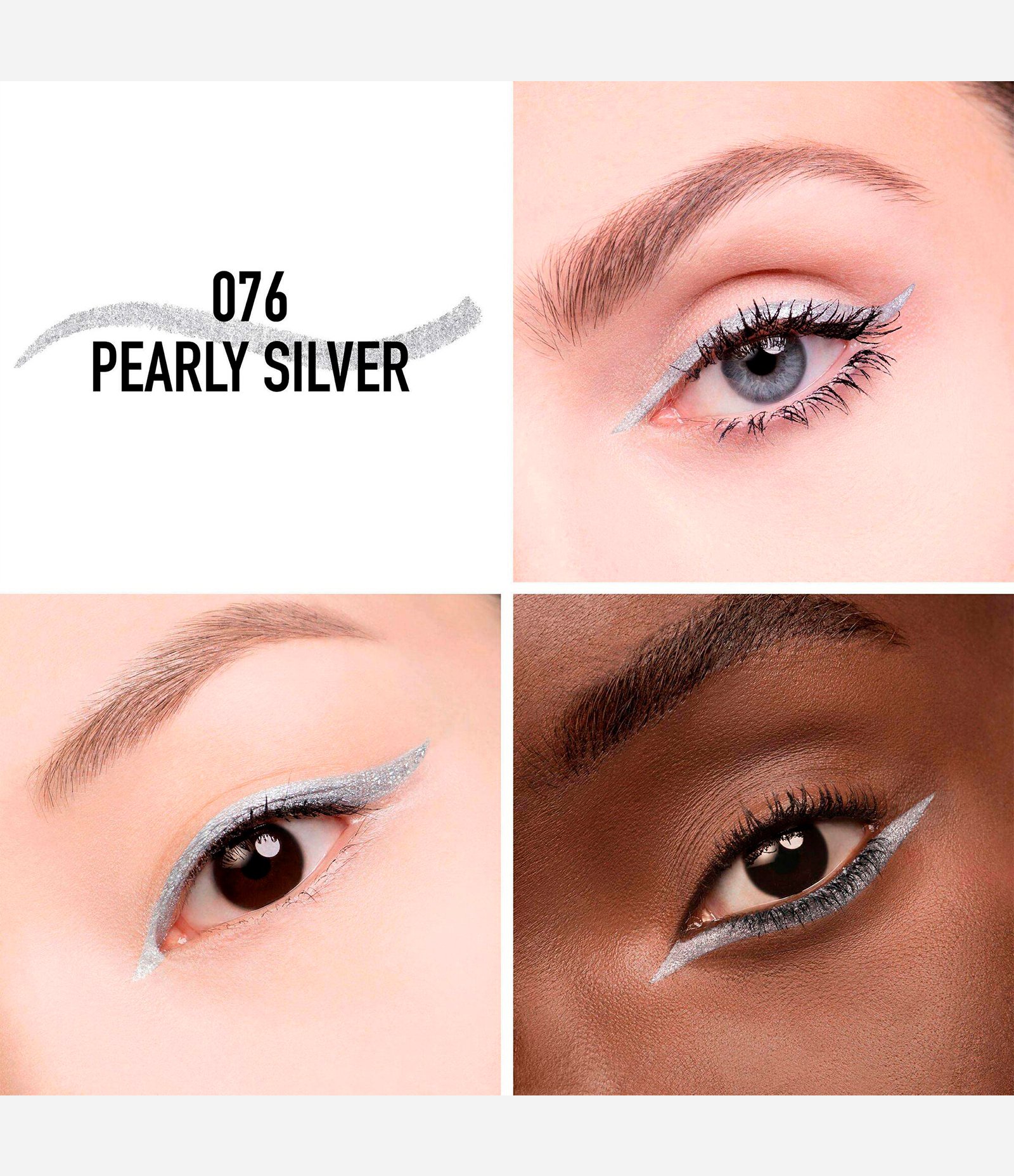 Lápis de Olho Diorshow Stylo 076 Pearly Silver 2