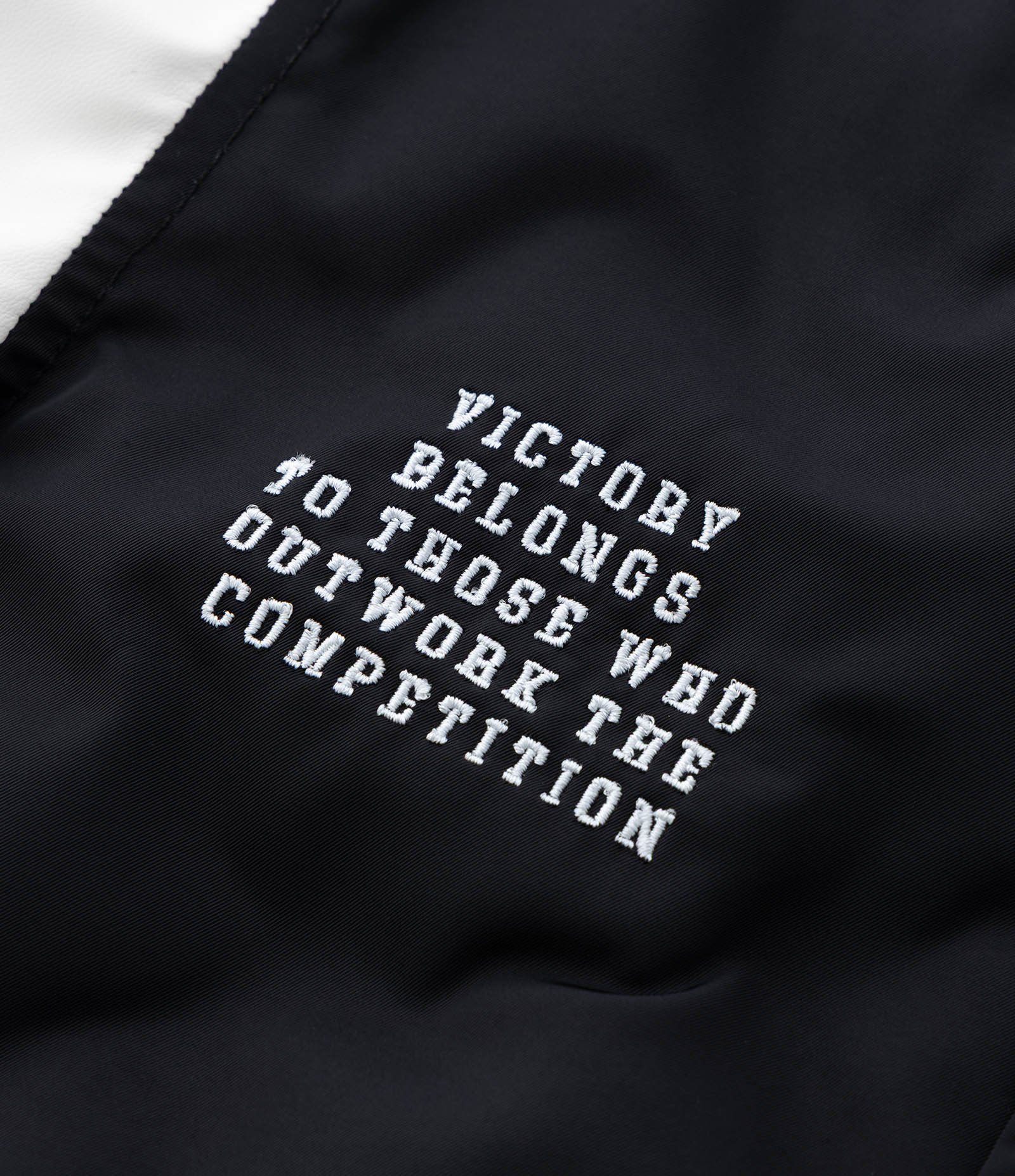 Jaqueta Bomber Infantil com Bordado Frente e Costas - Tam 5 a 14  Anos Preto/Branco 6