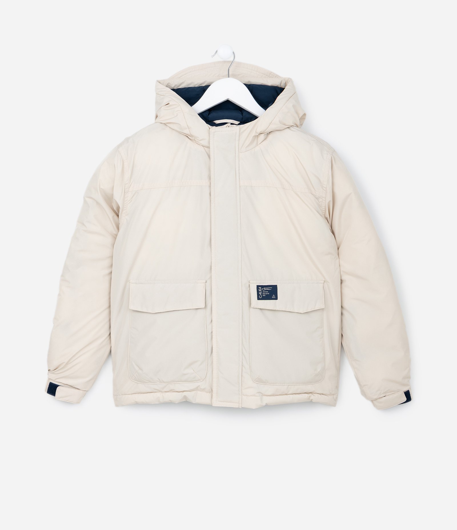 Jaqueta Infantil em Microfibra com Bolsos - Tam 5 a 14 Anos Off White 1