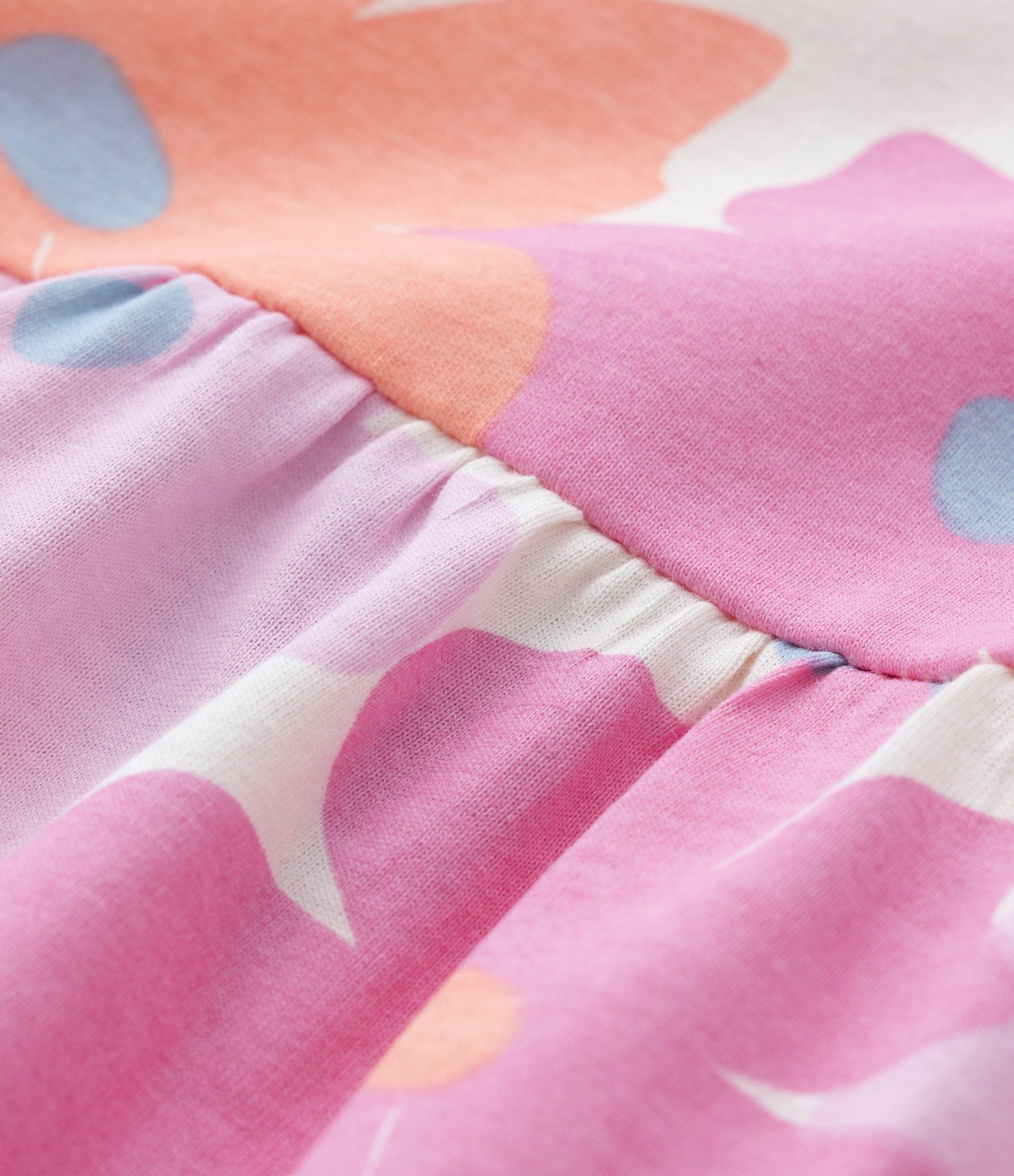 Vestido Infantil com Babadinhos e Estampa Floral - Tam 5 a 14 Anos Multicores 3
