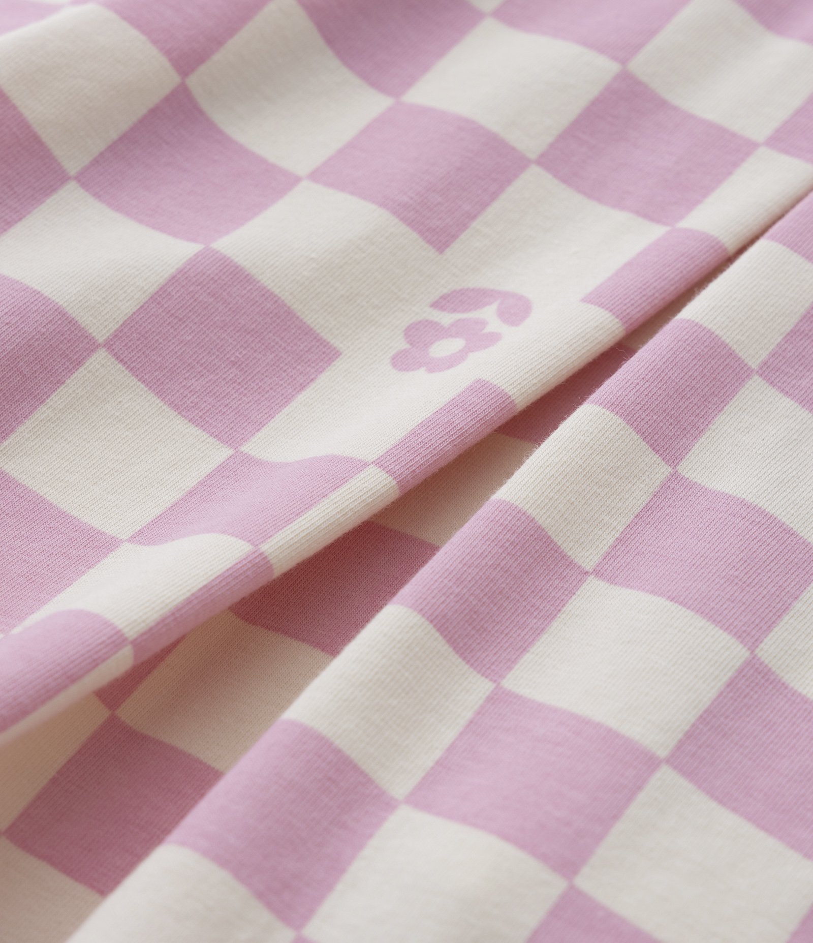 Short Saia com Pregas e Estampa Xadrez - Tam 5 a 14 Anos Rosa/Bege 3