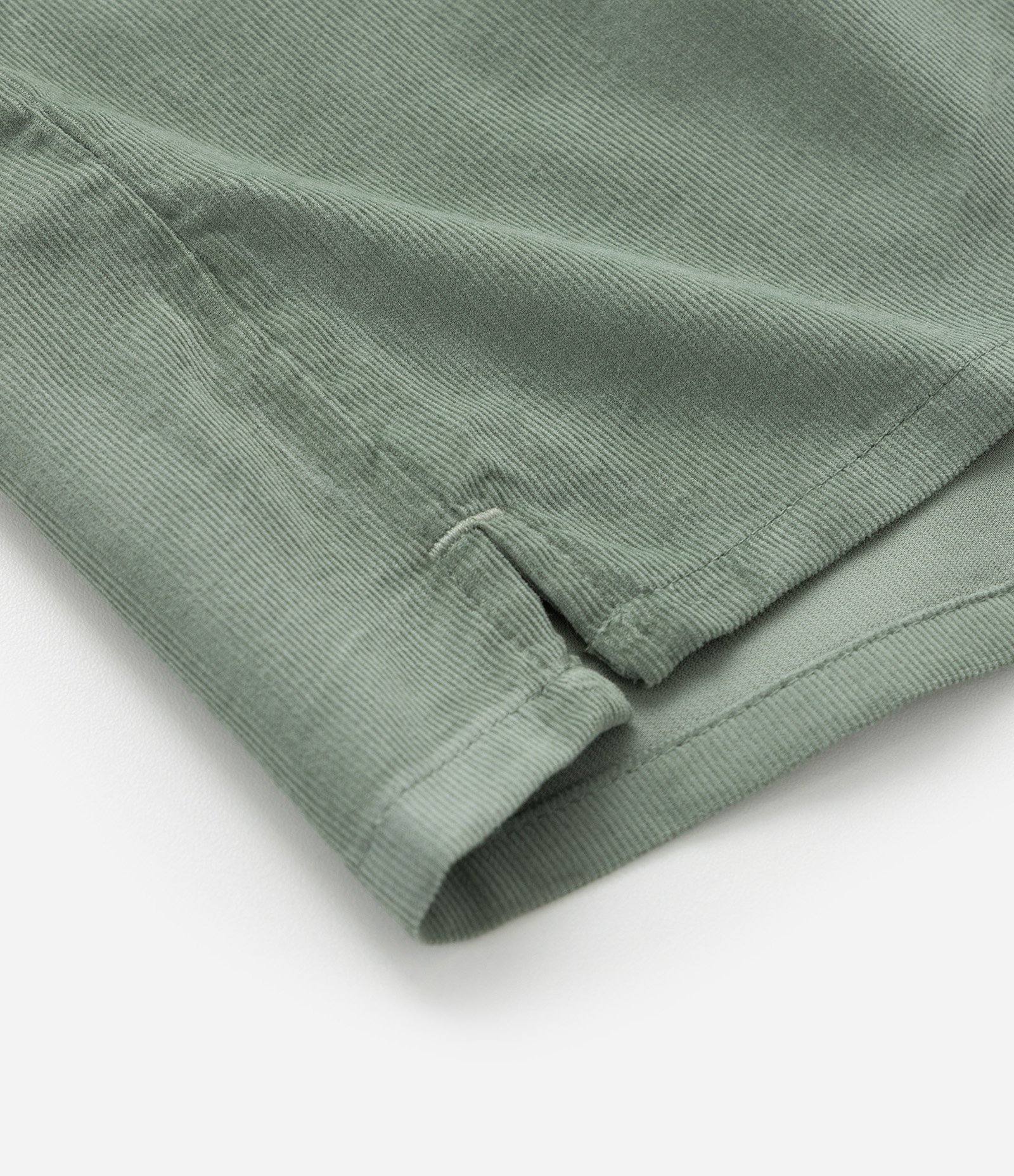 Camisa Infantil em Veludo Cotelê com Bolsinho - Tam 1 a 6 anos Verde 6