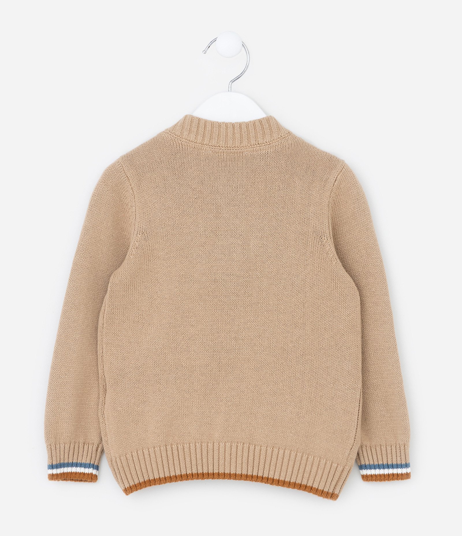 Cardigan Infantil com Bordado de Carros e Bichinhos - Tam 1 a 5 Anos Bege 2