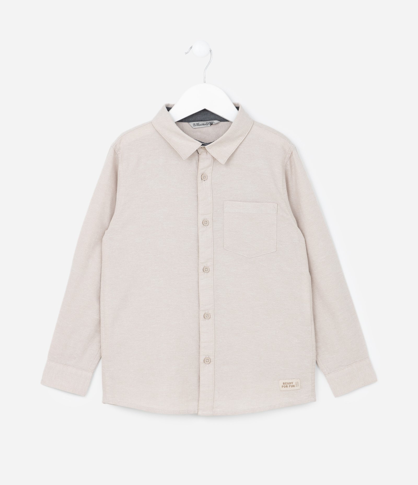 Camisa Básica Infantil em Oxford com Bolso - Tam 1 a 5/6 Anos 1