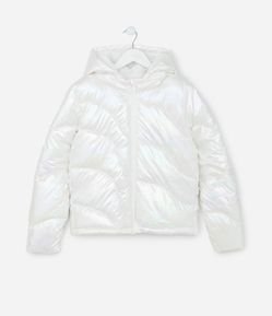 Jaqueta Puffer Infantil Holográfica - Tam 5 a 14 Anos