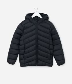 Jaqueta Ultraleve Infantil com Capuz - Tam 5 a 14 Anos