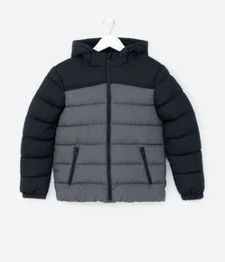 Jaqueta Infantil em Microfibra com Recortes - Tam 5 a 14 Anos