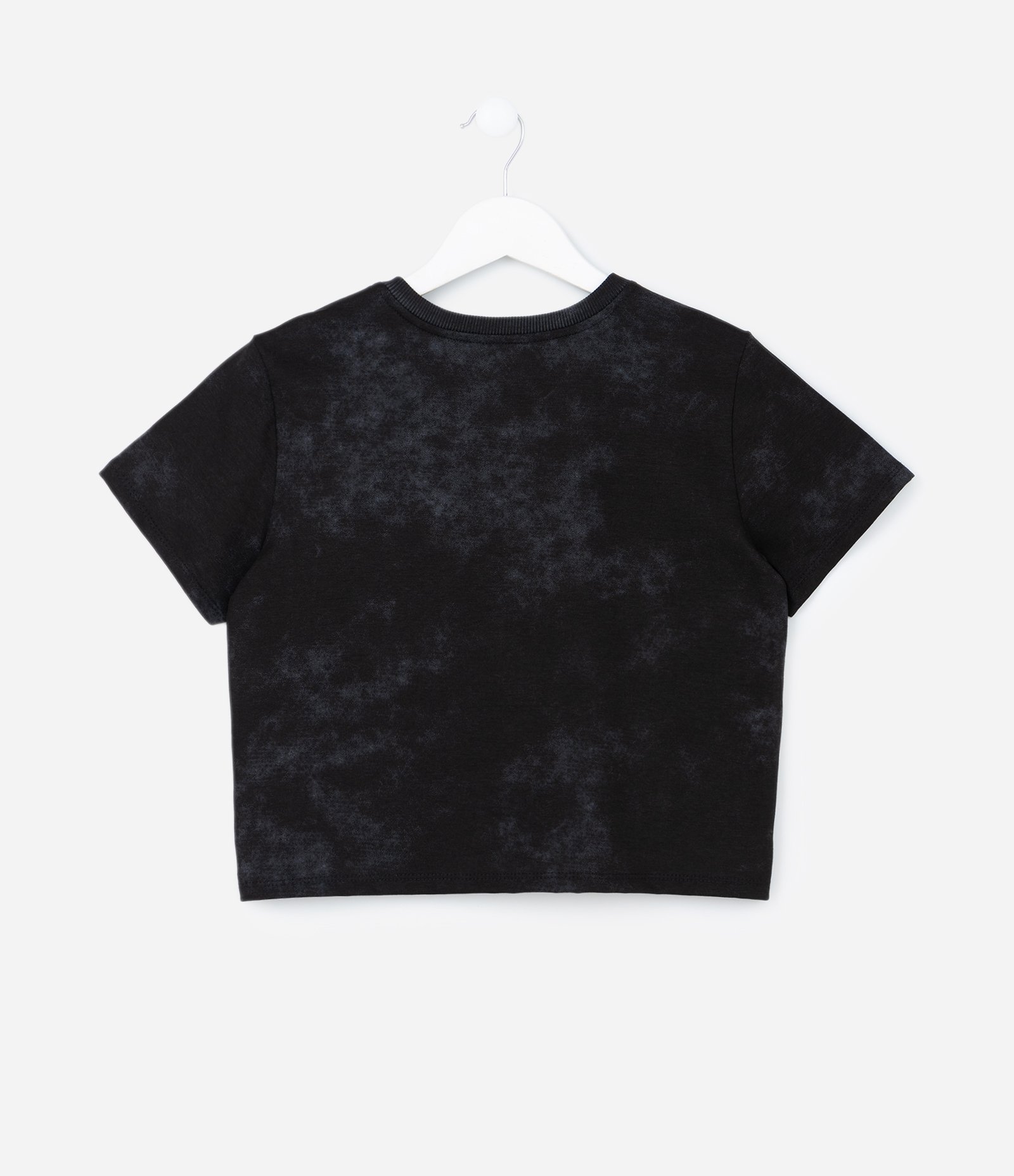 Camiseta Curta Infantil com Estampa da Kuromi - Tam 5 a 14 Anos Preto 2