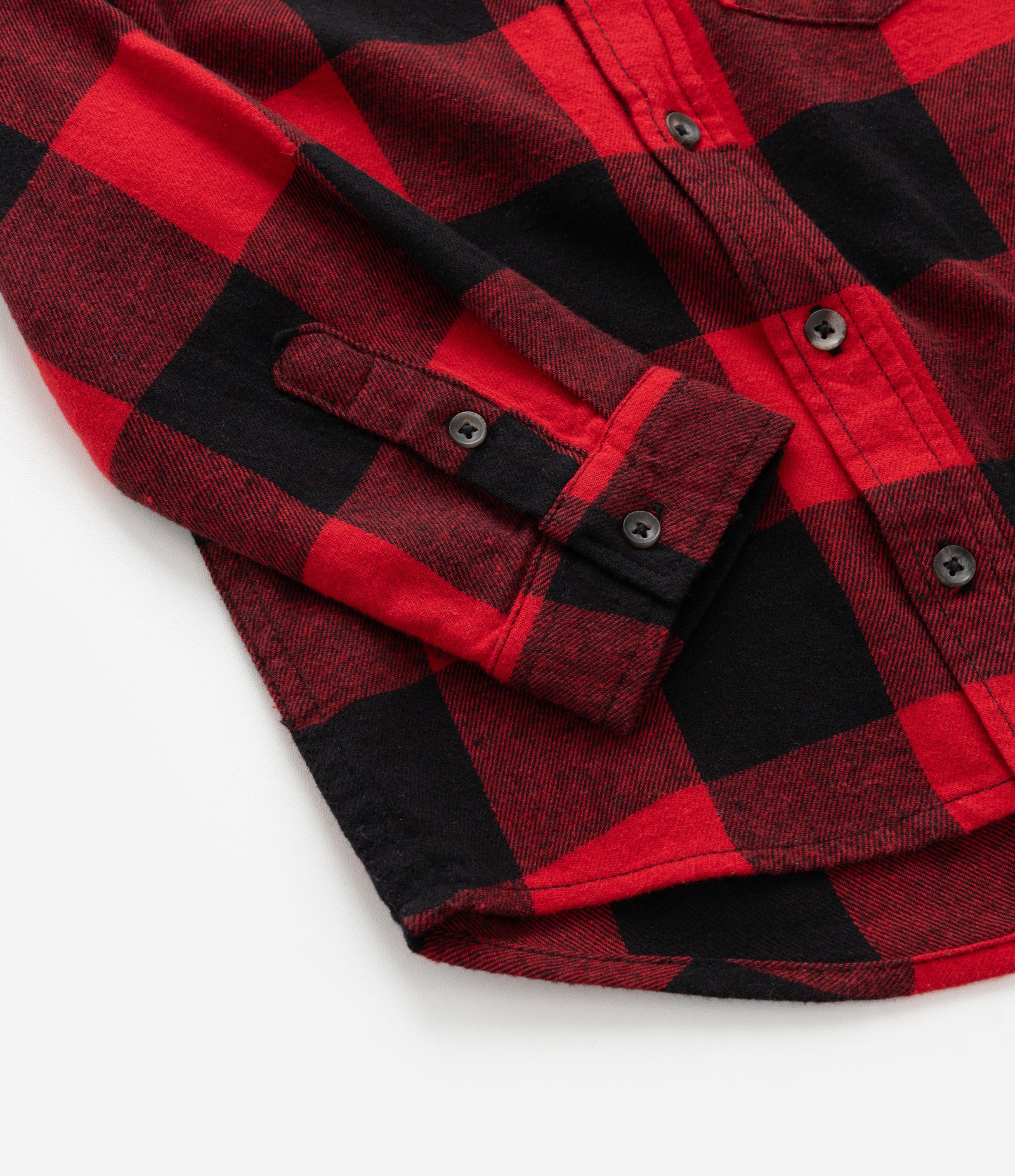 Camisa Infantil em Flanela com Estampa Xadrez - Tam 1 a 5 Anos Vermelho 4