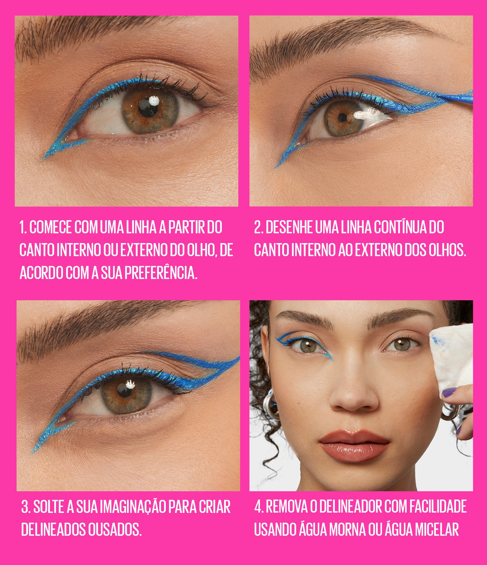 Delineador Maybelline Tattoo Liner Play  Azul Metalico 7