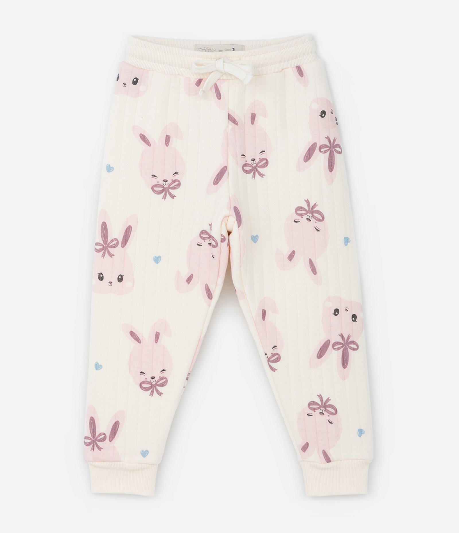 Conjunto Infantil em Matelassê com Estampa Coelha - Tam 1 a 5 Anos Bege 6