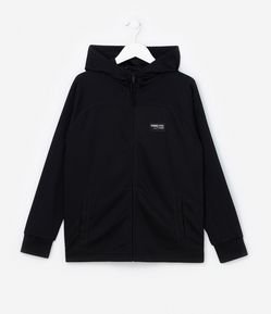 Jaqueta Infantil Texturizada com Bolsos e Recortes - Tam 5 a 14 Anos