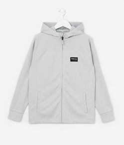 Jaqueta Infantil Texturizada com Bolsos e Recortes - Tam 5 a 14 Anos