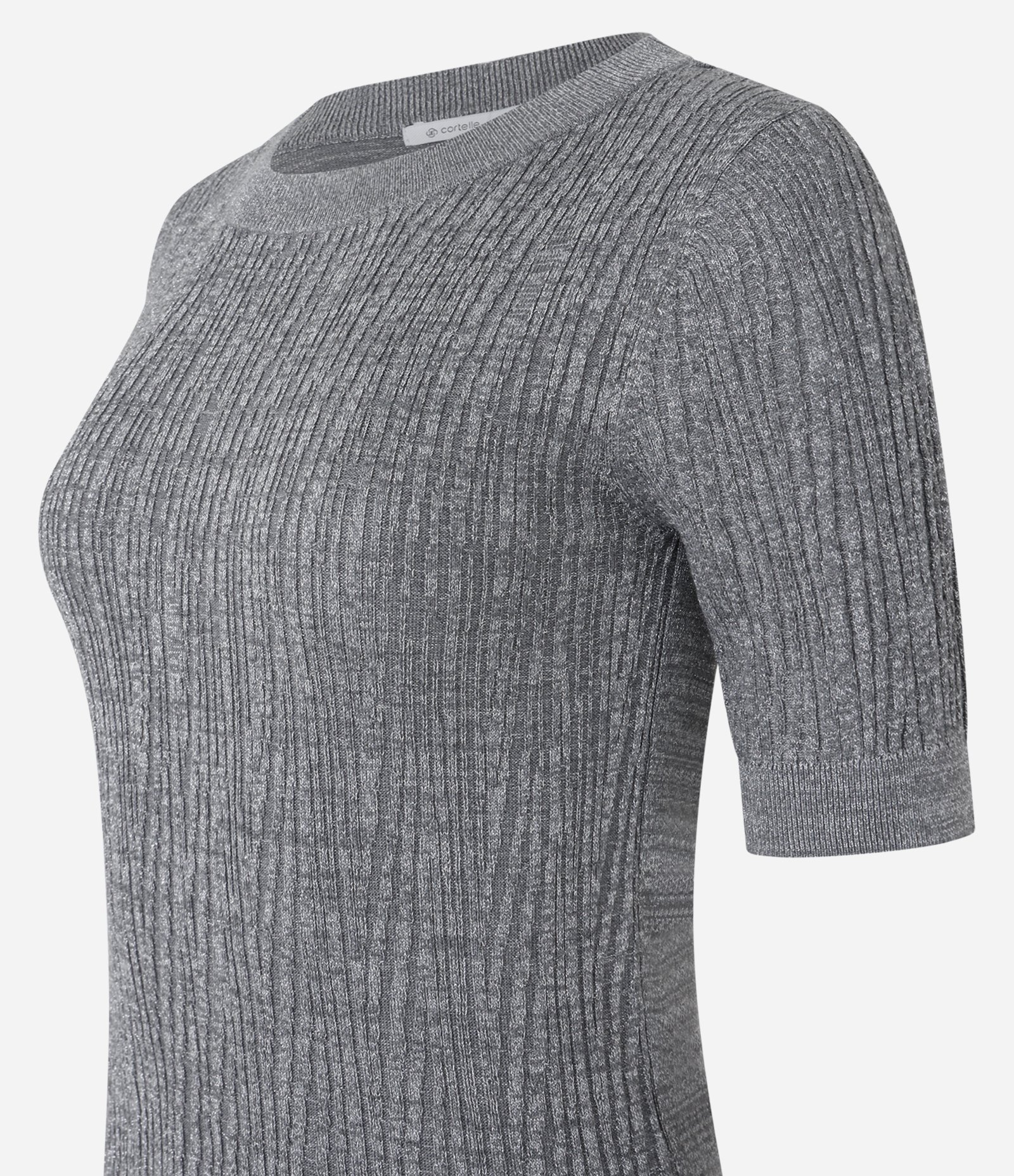 Blusa em Tricô com Ponto Diferenciado e Caimento Leve Cinza 6