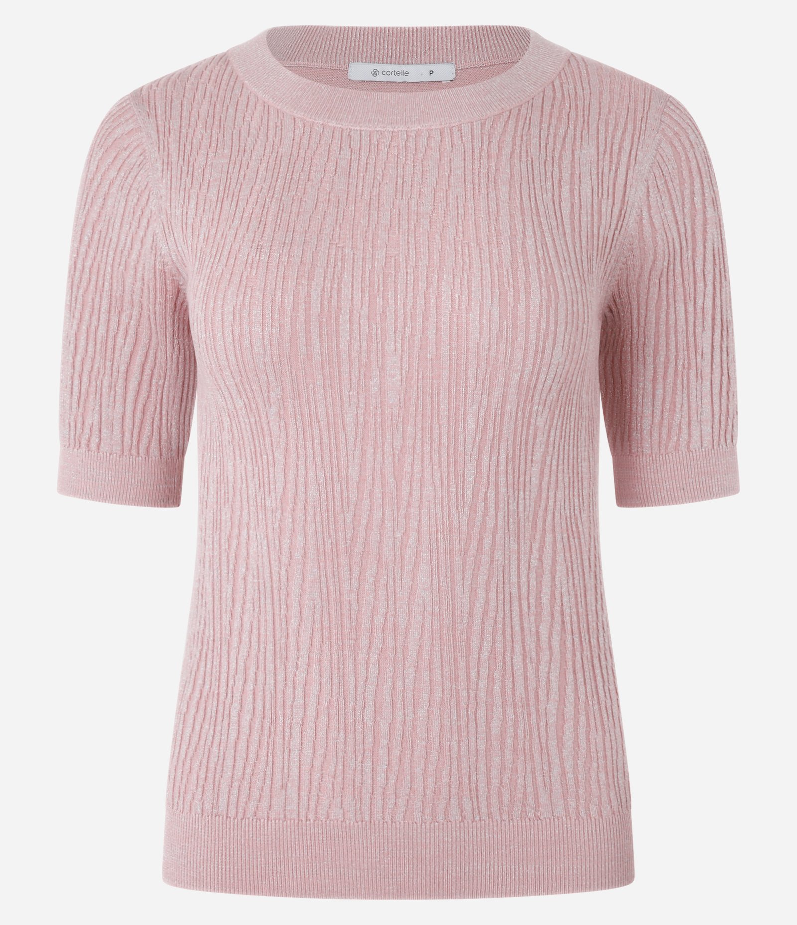 Blusa em Tricô com Ponto Diferenciado e Caimento Leve Rosa 5