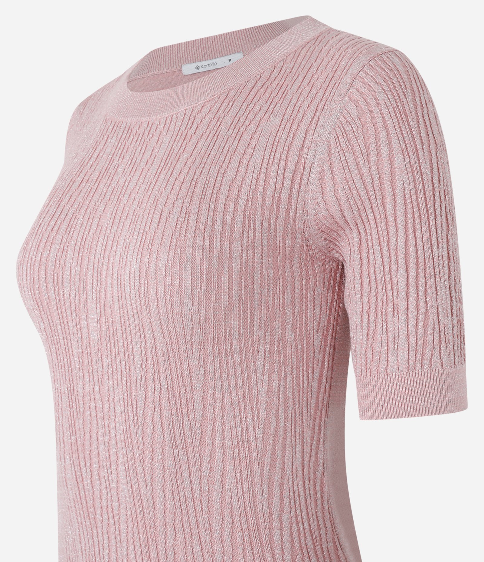 Blusa em Tricô com Ponto Diferenciado e Caimento Leve Rosa 6