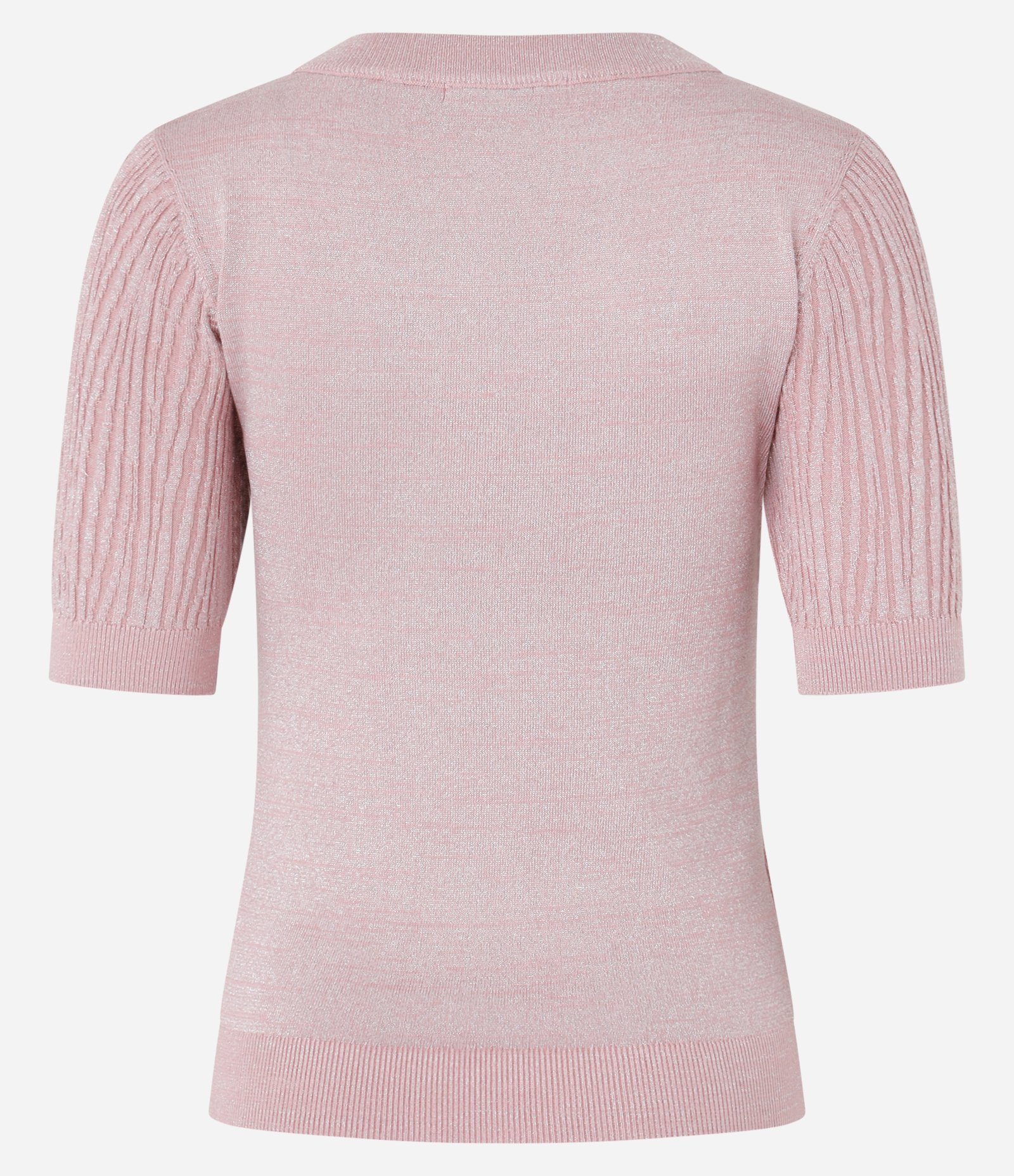 Blusa em Tricô com Ponto Diferenciado e Caimento Leve Rosa 7