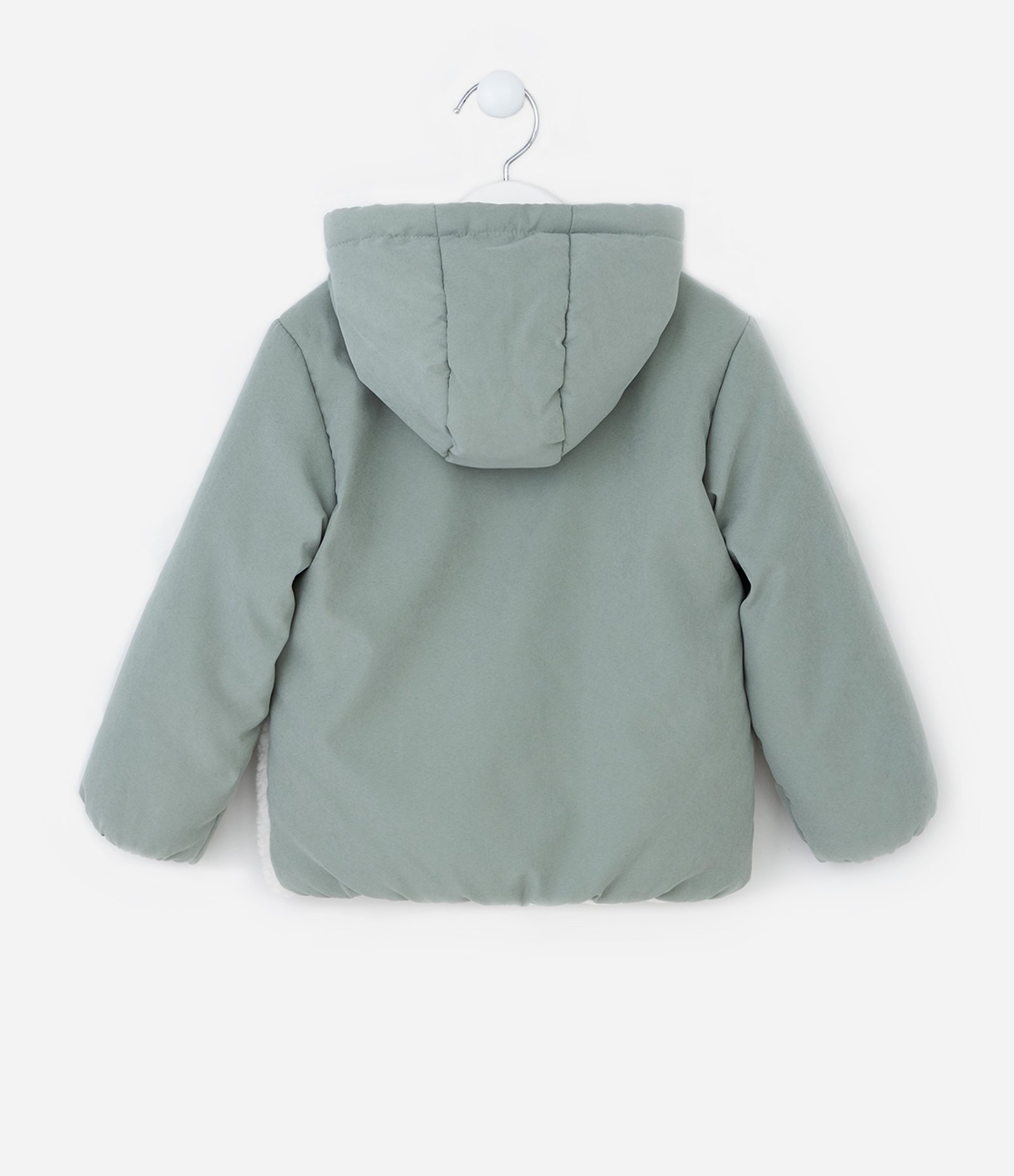 Jaqueta Infantil em Sherpa com Bolsinhos - Tam 2 a 5 Anos Verde 2