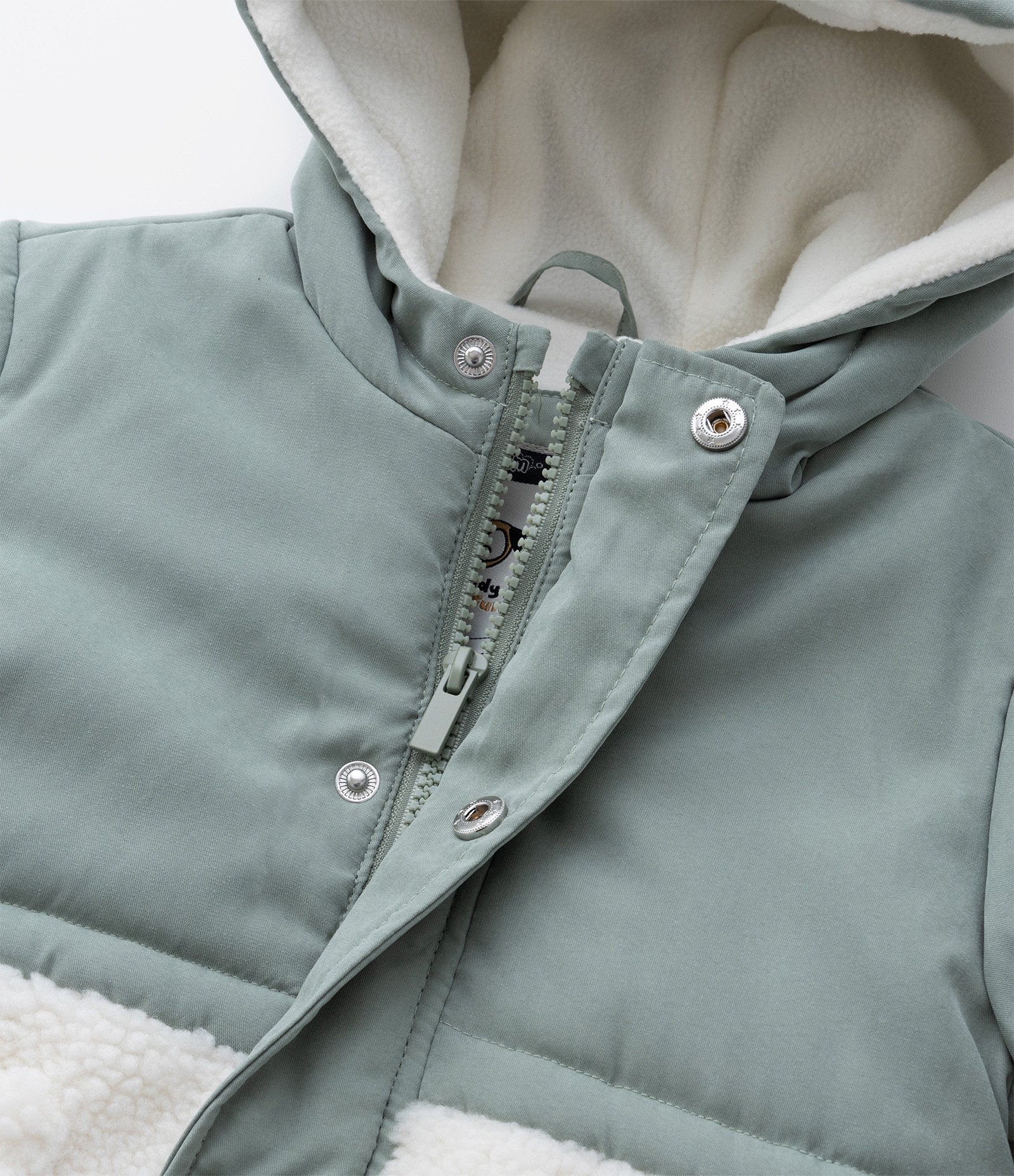 Jaqueta Infantil em Sherpa com Bolsinhos - Tam 2 a 5 Anos Verde 4