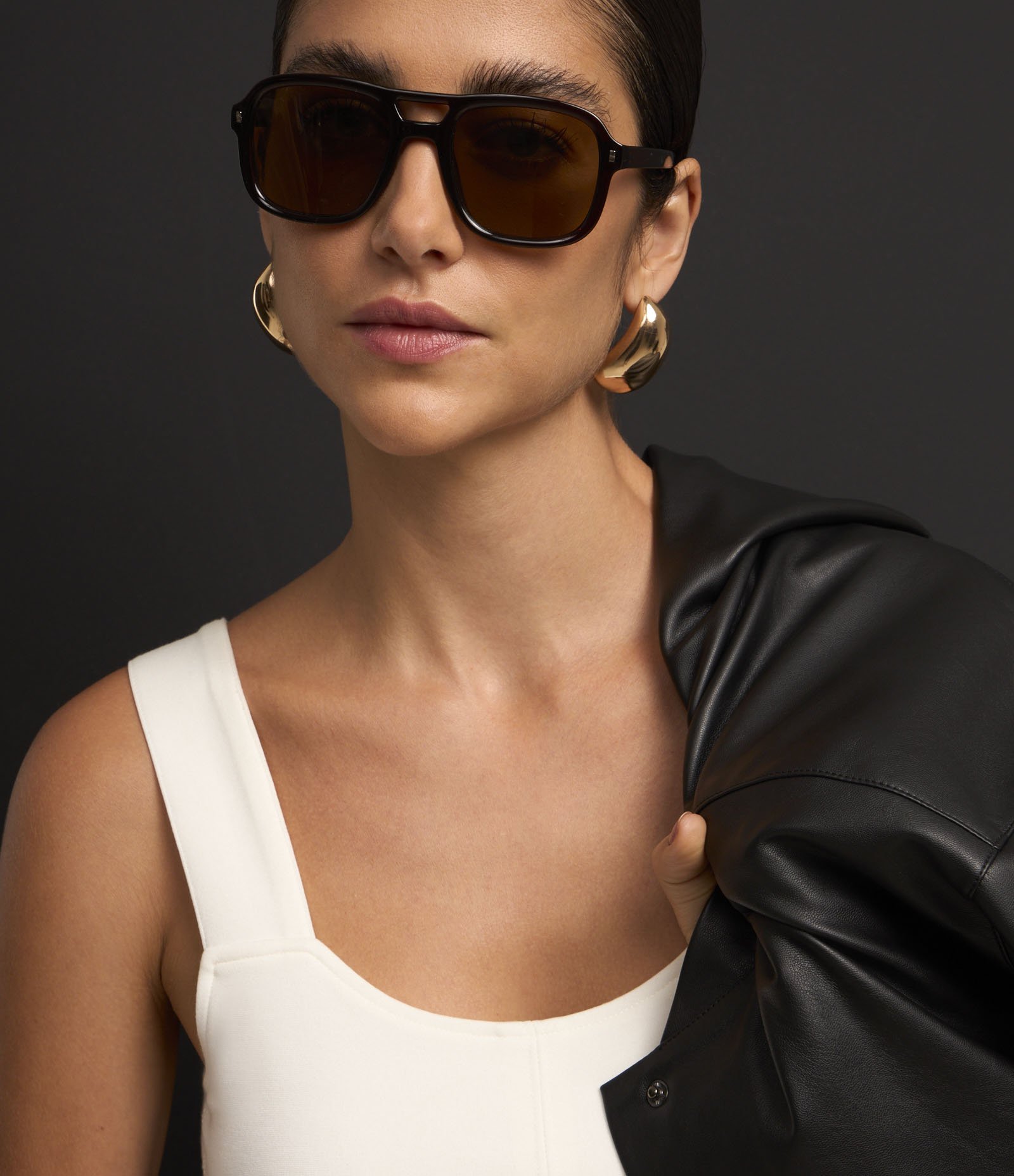 Blusa Alça Larga Cropped em Viscose com Ponto Roma Branco 7