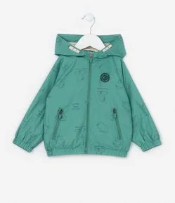 Jaqueta Quebra Vento Infantil com Estampa Ursinhos - Tam 1 a 5 Anos