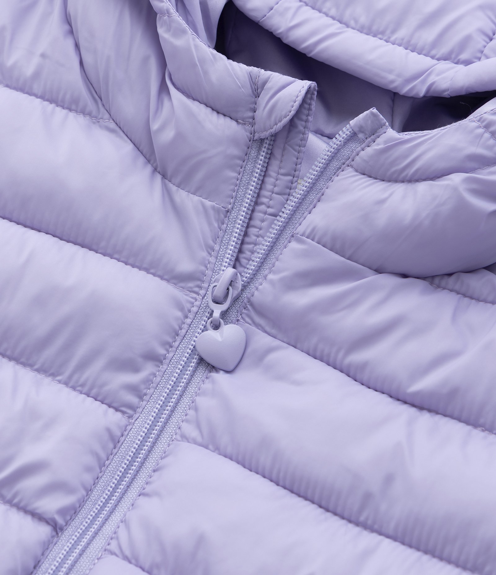 Jaqueta Puffer Infantil em Microfibra - Tam 5 a 14 Anos Lilás 5