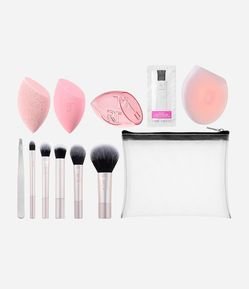 Kit de Pincéis + Esponja + Necessaire + Case Edição Limitada Real Techniques