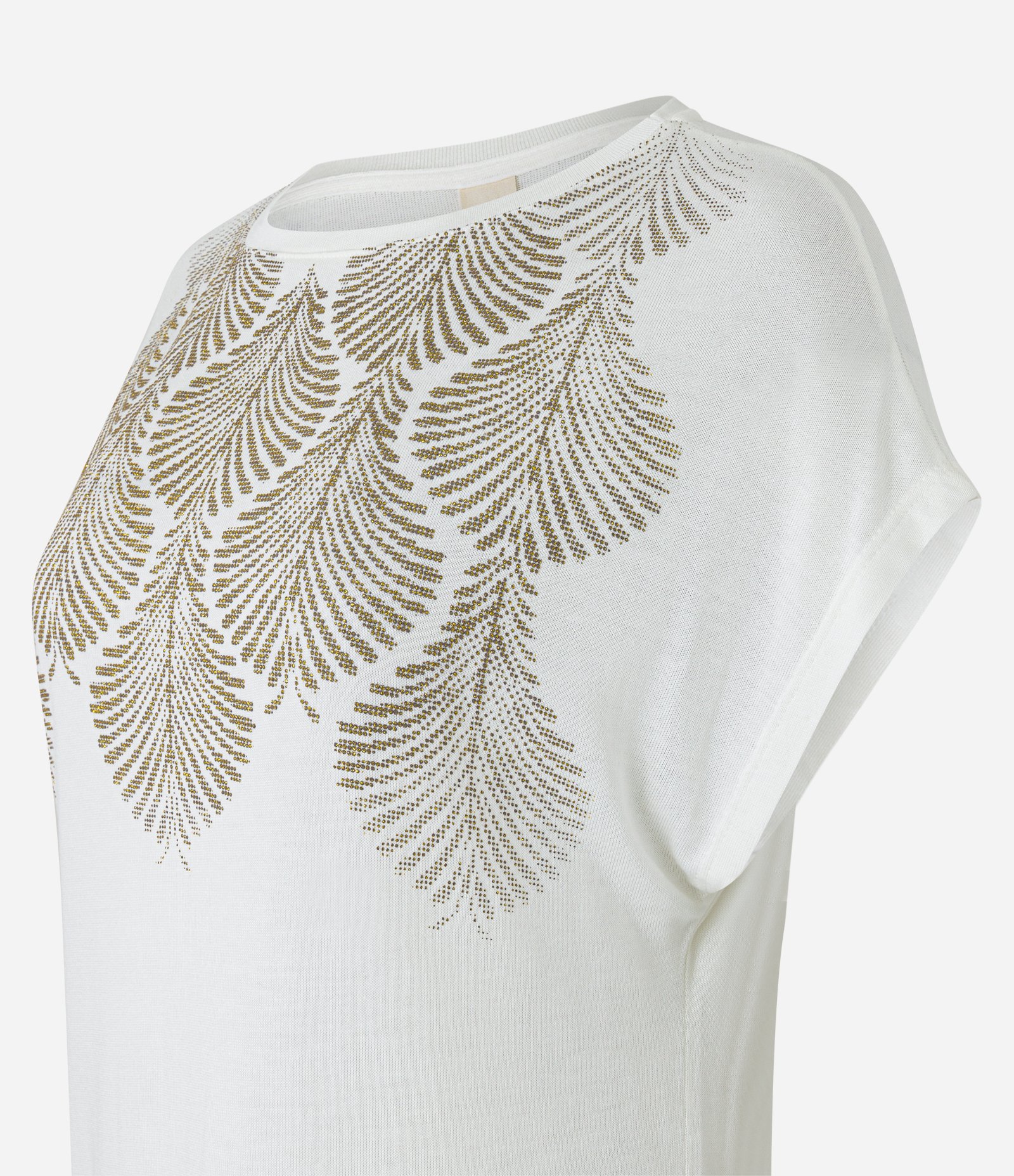 Blusa Sem Cava em Viscose com Textura Escama de Peixe Branco Neve 7