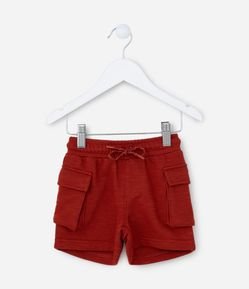 Bermuda Infantil com Bolsos Cargo - Tam 1 a 5 Anos