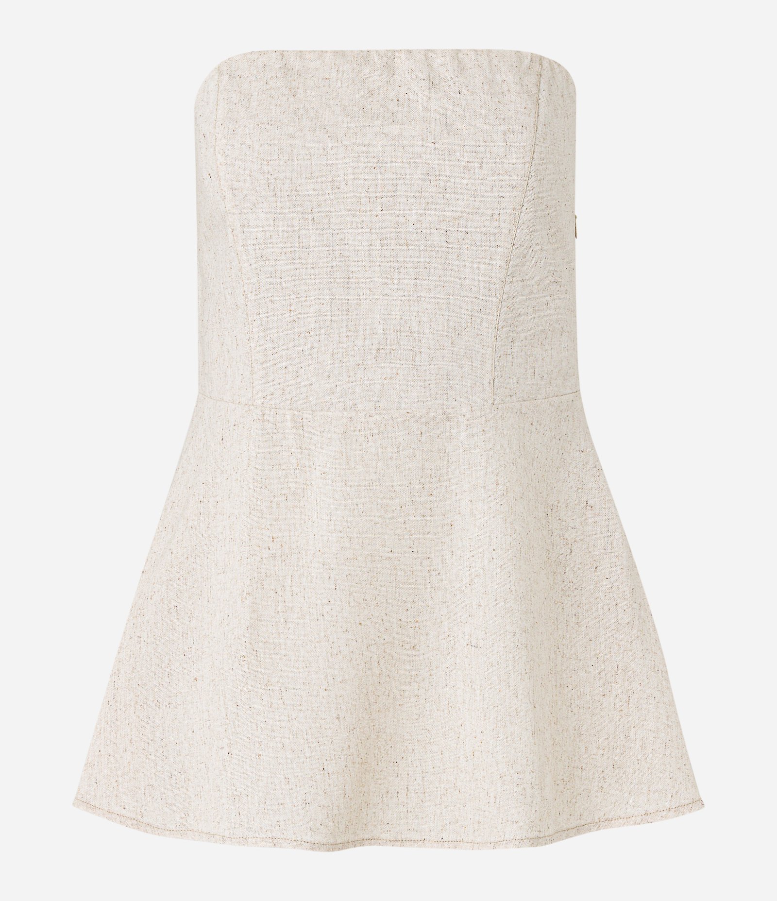 Blusa Tomara Que Caia em Viscolinho com Peplum Off White 5