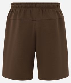 Bermuda Esportiva em Moletom Tecnológico com Cós Elástico e Zíper no Bolso