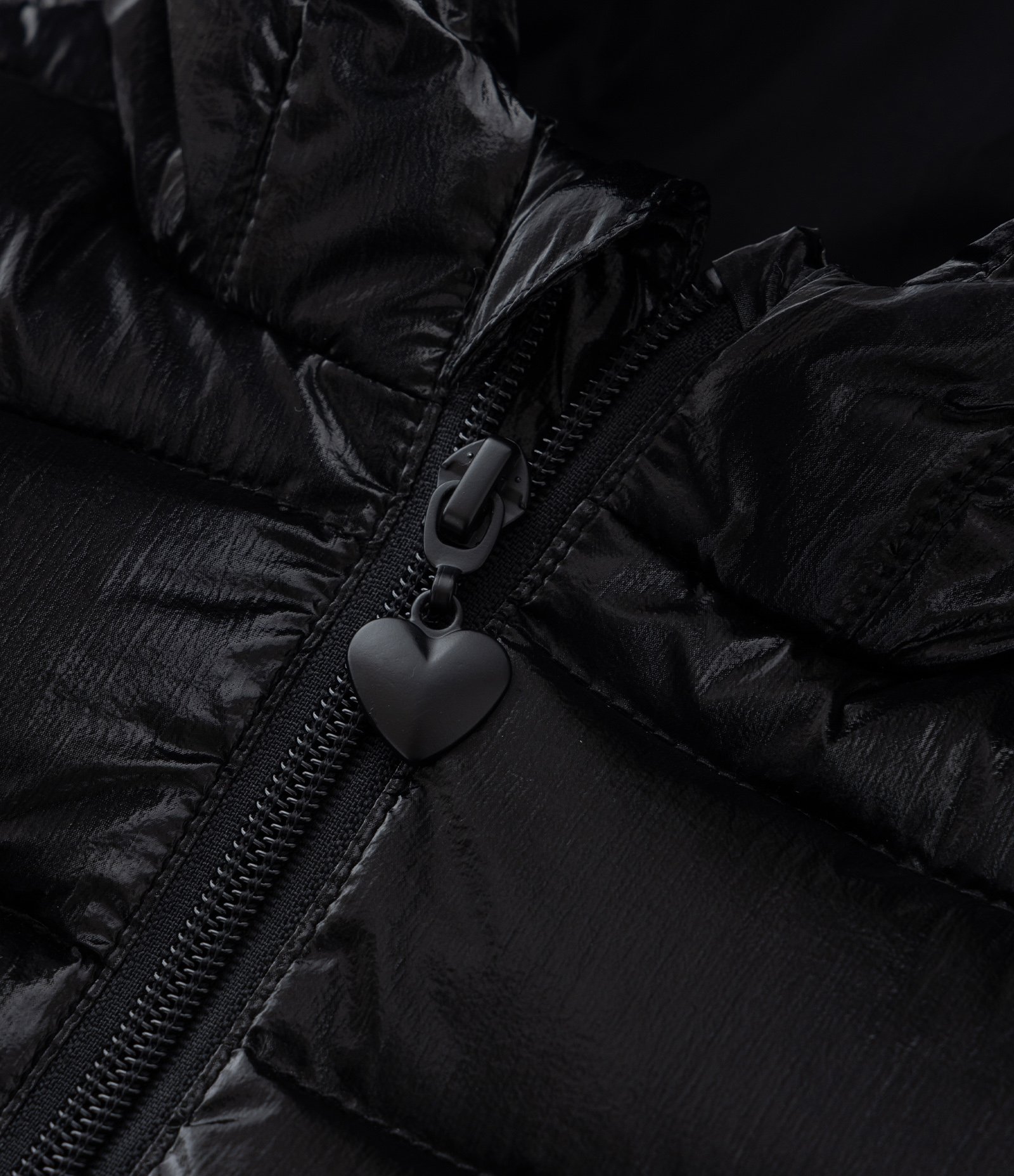 Jaqueta Puffer Infantil em Microfibra com Capuz - Tam 1 a 5 Anos Preto 4