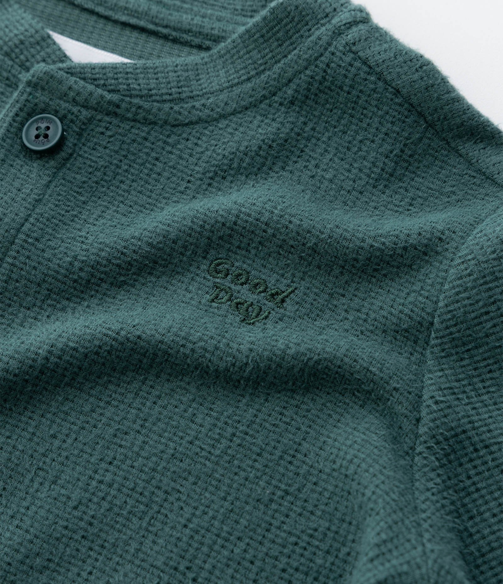 Camiseta Infantil com Bordado no Peito- Tam 1 a 5 anos Verde 4