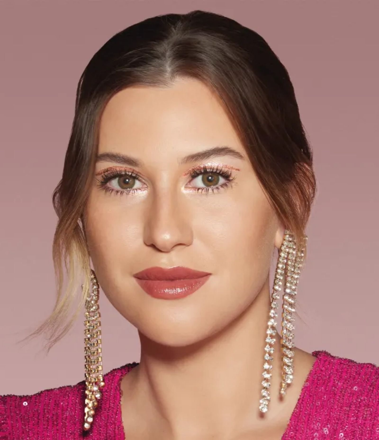 Delineador Niina Secrets Crystal Brilho Rose Gold 5