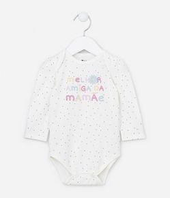 Body Infantil com Estampa Melhor Amiga - Tam RN a 18 meses
