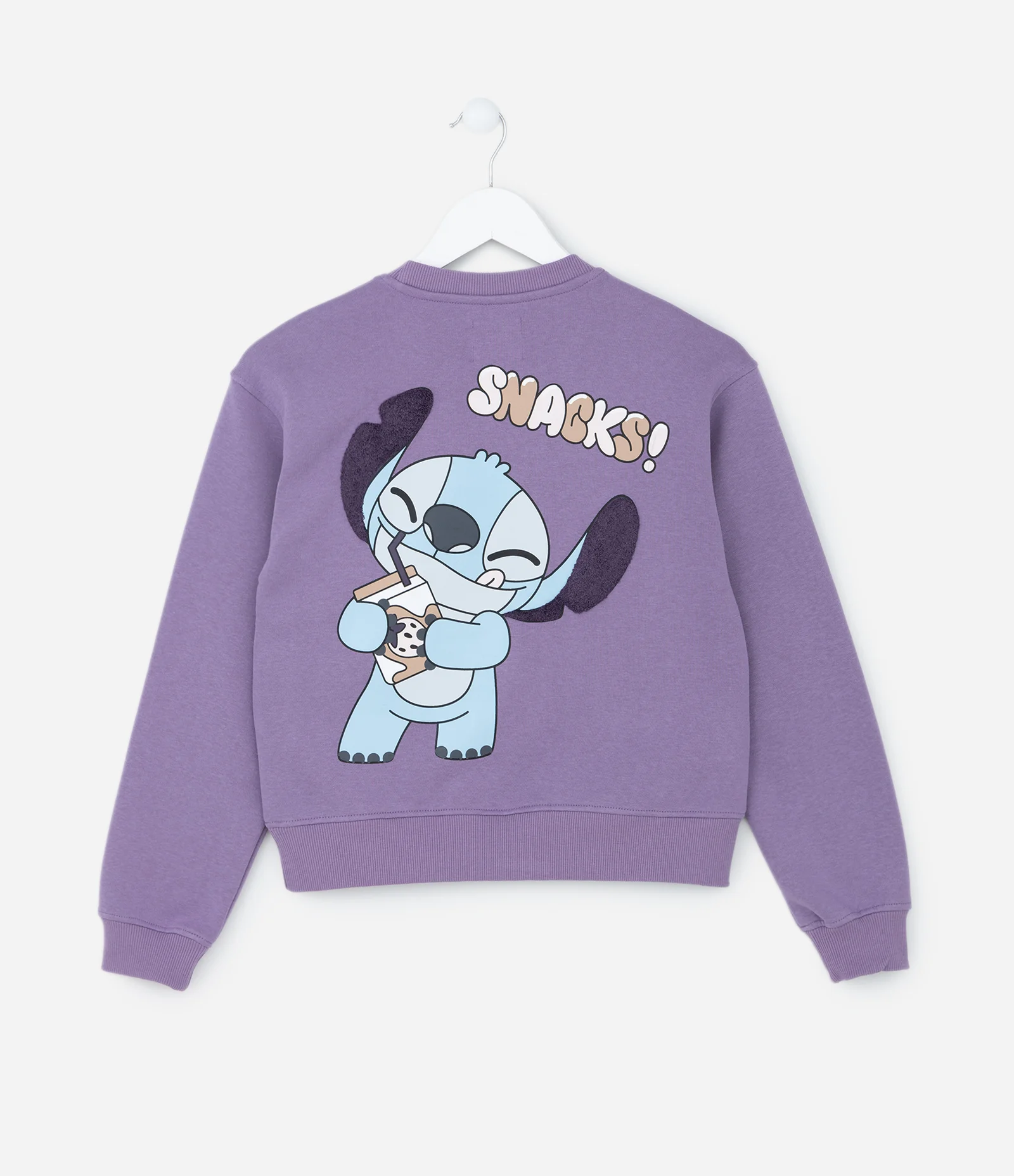 Blusão Infantil Quentinho com Estampa do Stitch - Tam 5 a 14 Anos Roxo 2