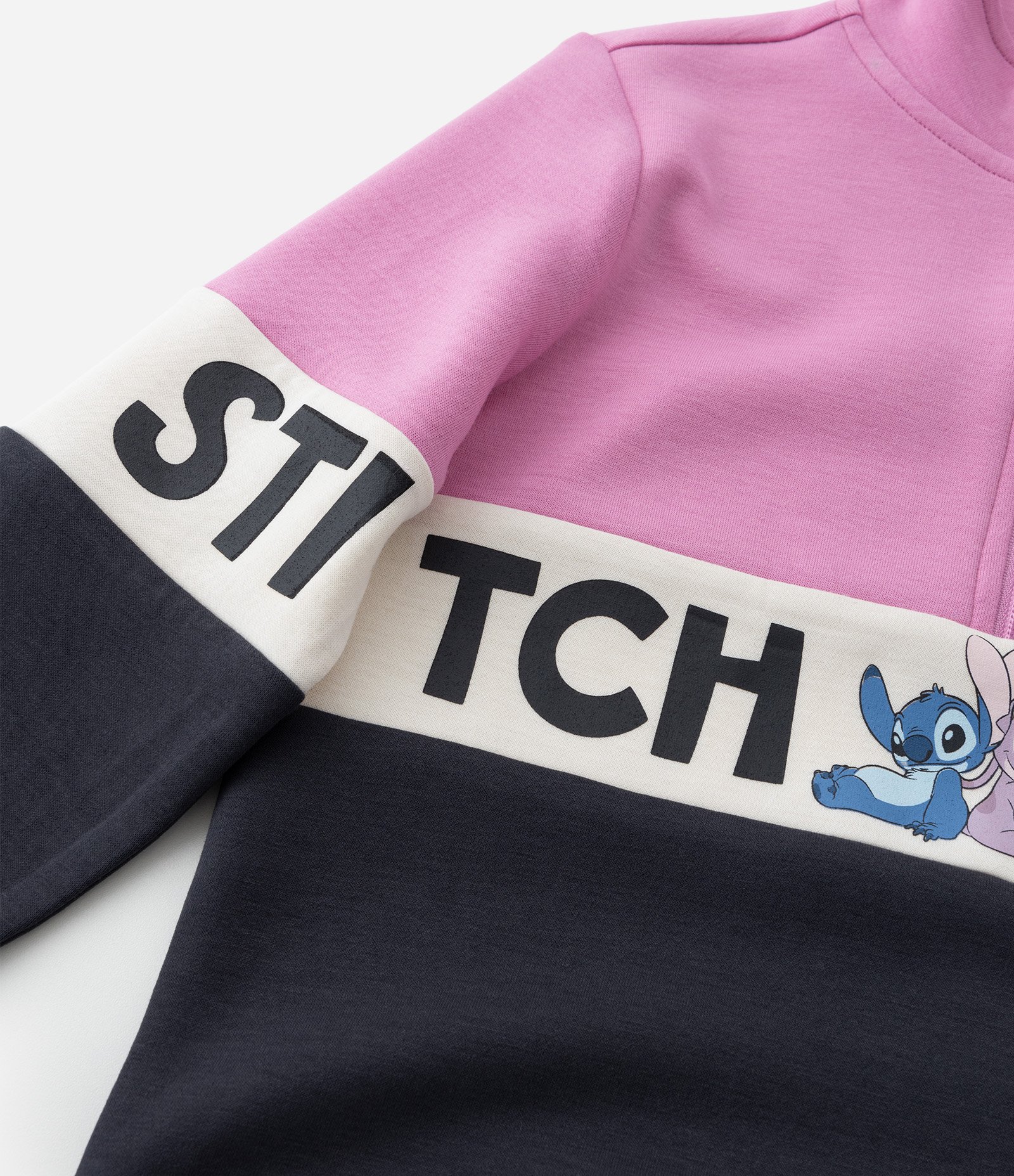 Blusão Infantil com Estampa do Stitch e Angel - Tam 5 a 14 Anos Rosa/Preto 5