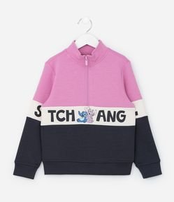 Blusão Infantil com Estampa do Stitch e Angel - Tam 5 a 14 Anos