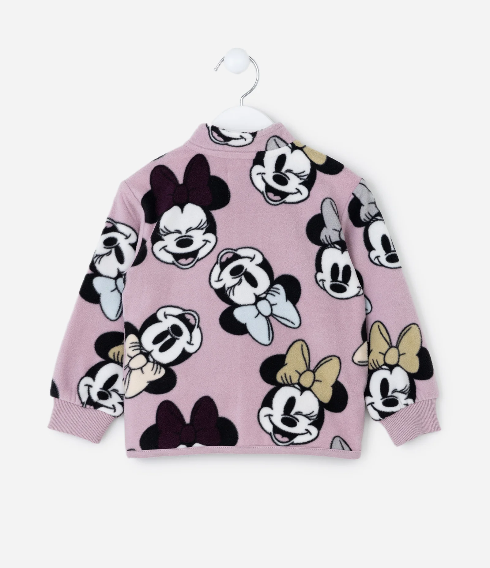 Jaqueta Infantil em Fleece com Estampa da Minnie - Tam 2 a 10 Anos Rosa 2