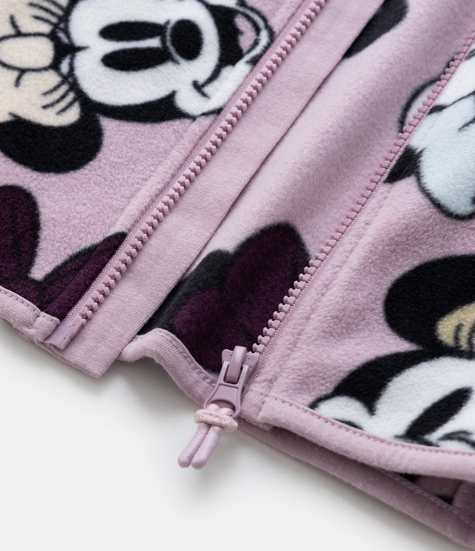 Jaqueta Infantil em Fleece com Estampa da Minnie - Tam 2 a 10 Anos Rosa 4