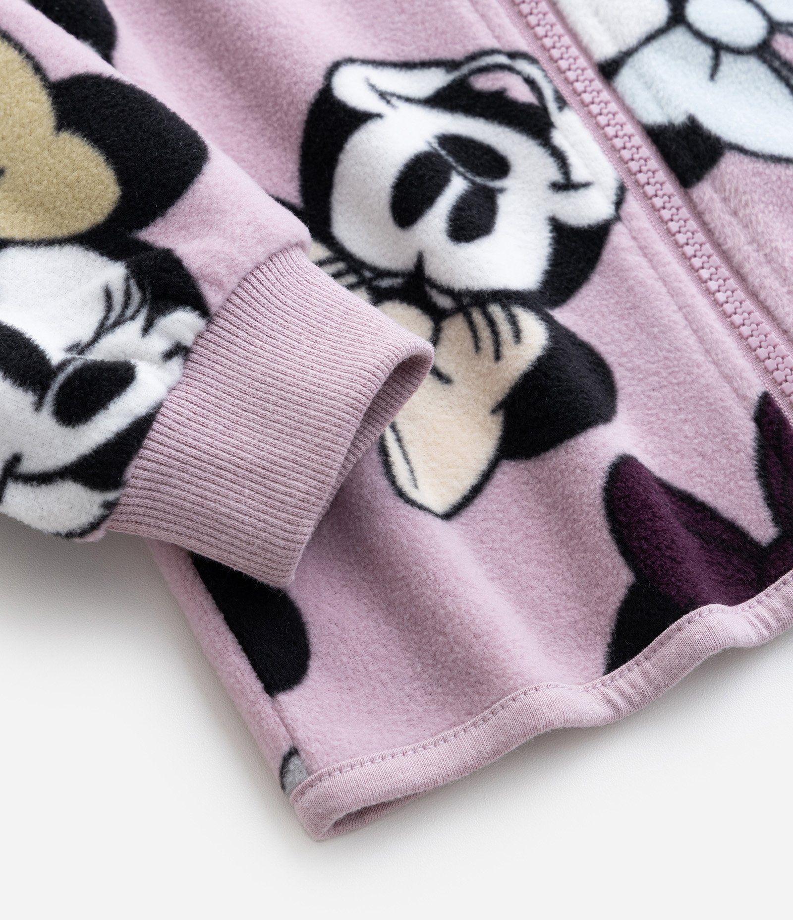 Jaqueta Infantil em Fleece com Estampa da Minnie - Tam 2 a 10 Anos Rosa 5