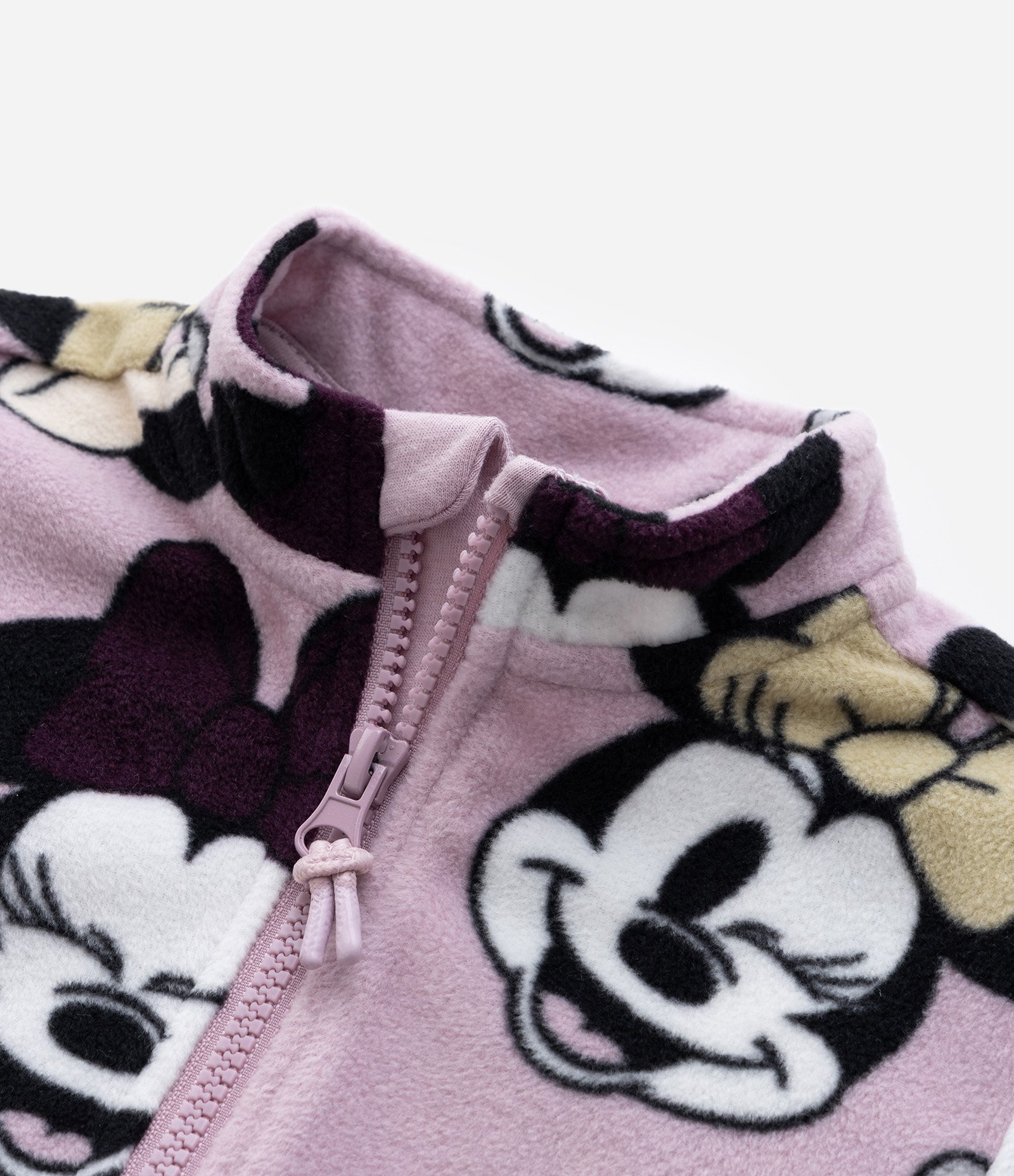 Jaqueta Infantil em Fleece com Estampa da Minnie - Tam 2 a 10 Anos Rosa 6