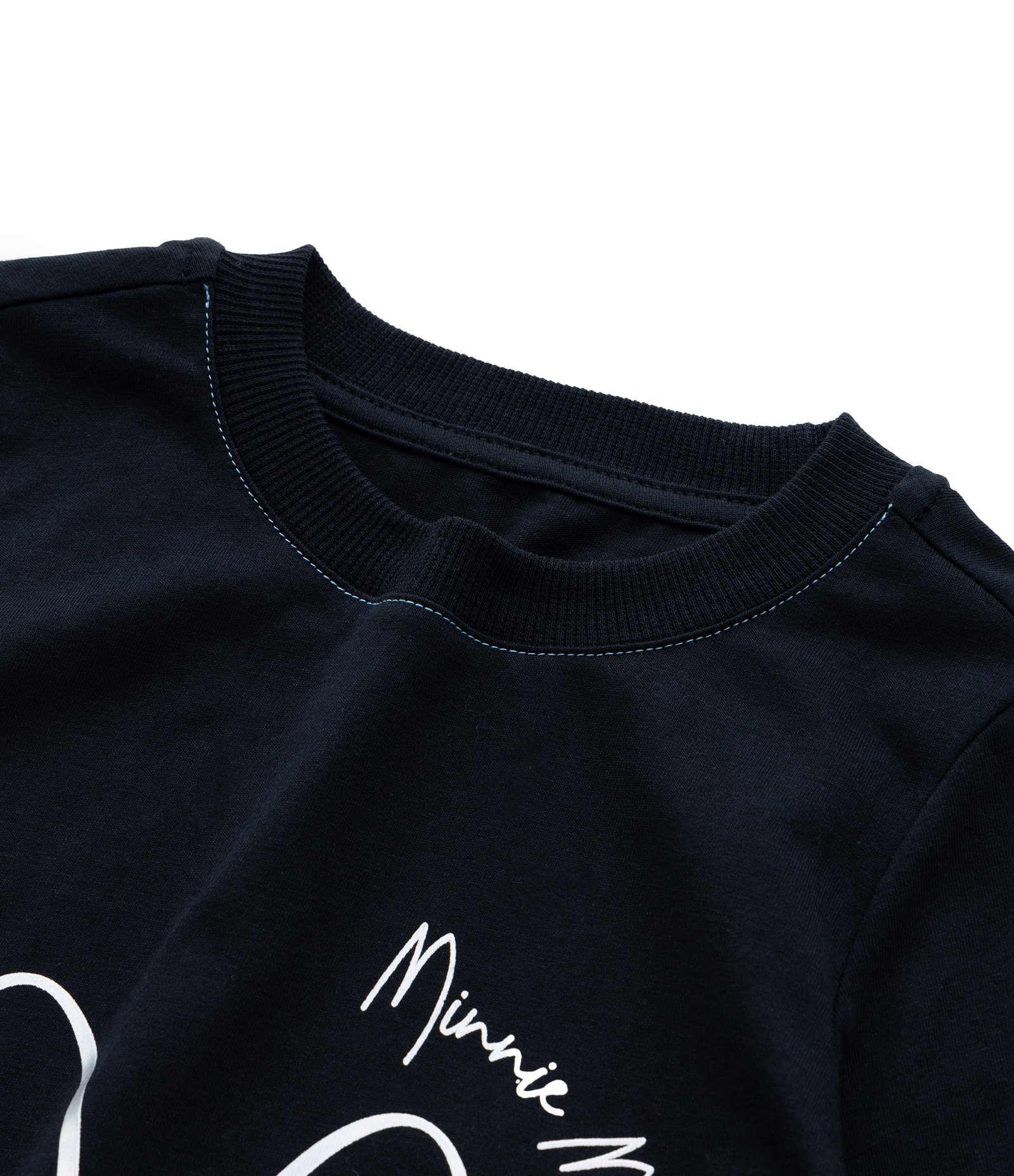 Camiseta Infantil com Estampa da Minnie em Foil - Tam 1 a 5 Anos Preto 5