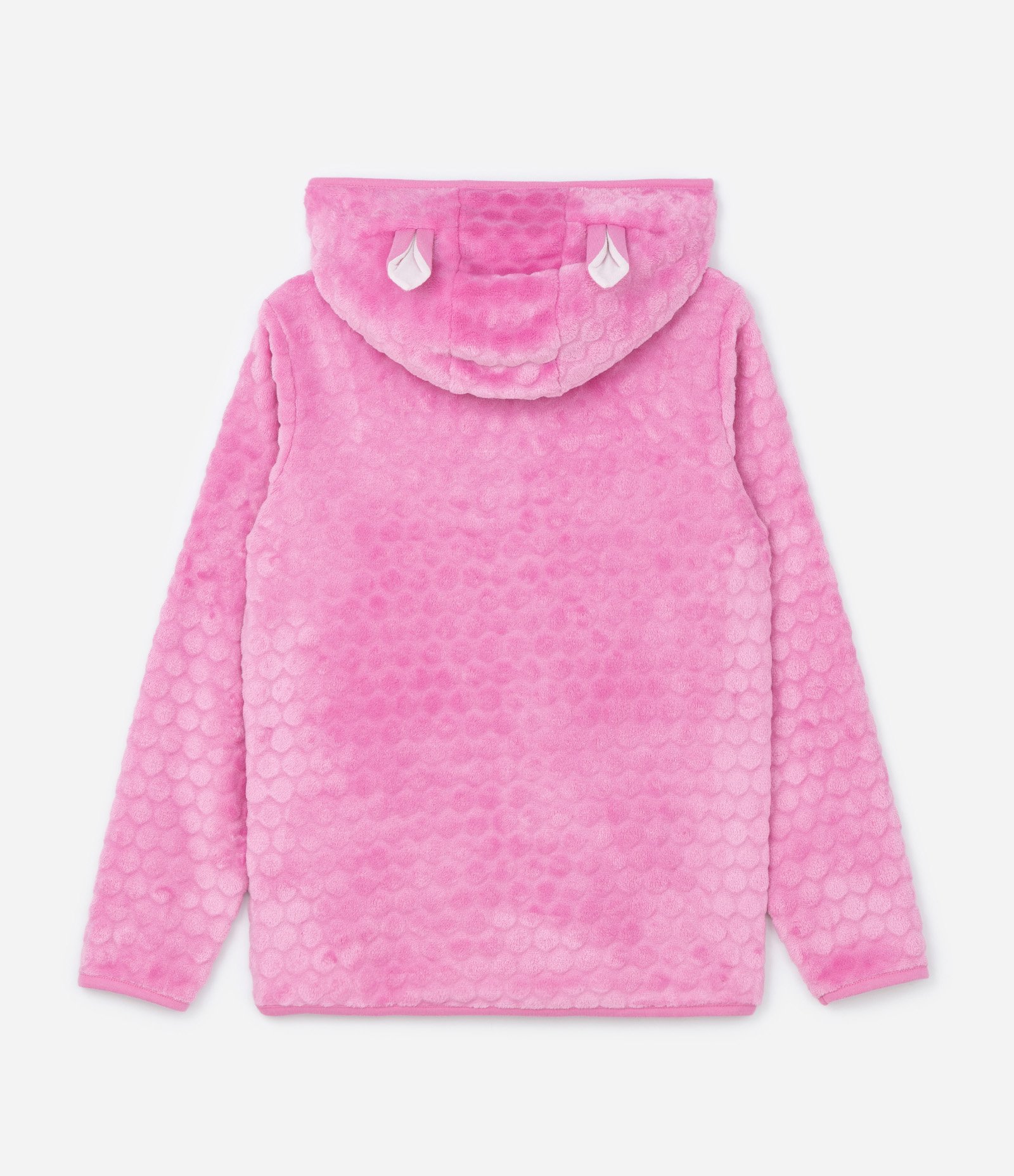 Jaqueta Infantil em Fleece com Bordado e Orelhinhas da Angel - Tam 5 a 14 Anos Rosa 2