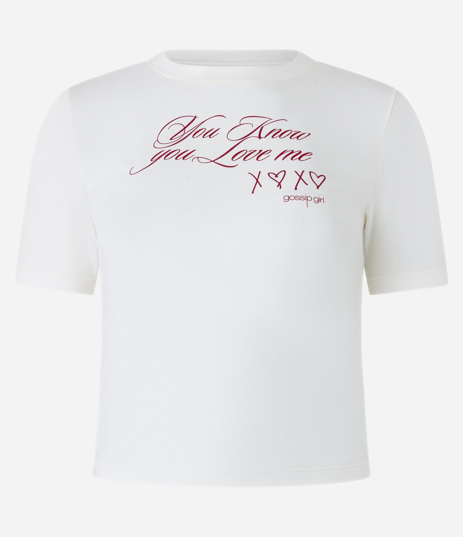 Blusa T-shirt em Algodão com Estampa Xoxo Gossip Girl Branco 5