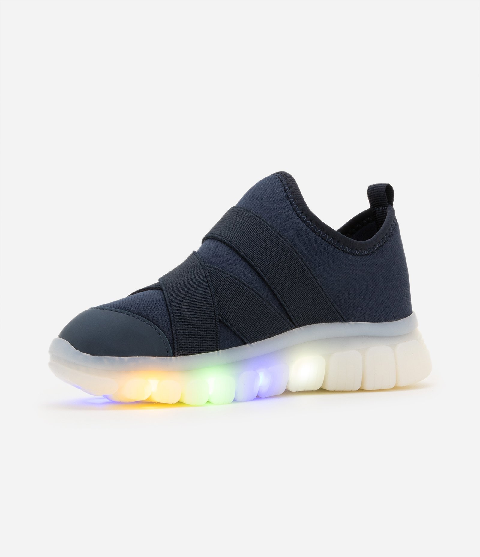 Tênis Infantil com Elásticos e Sola Led - Tam 20 ao 30 Azul 1