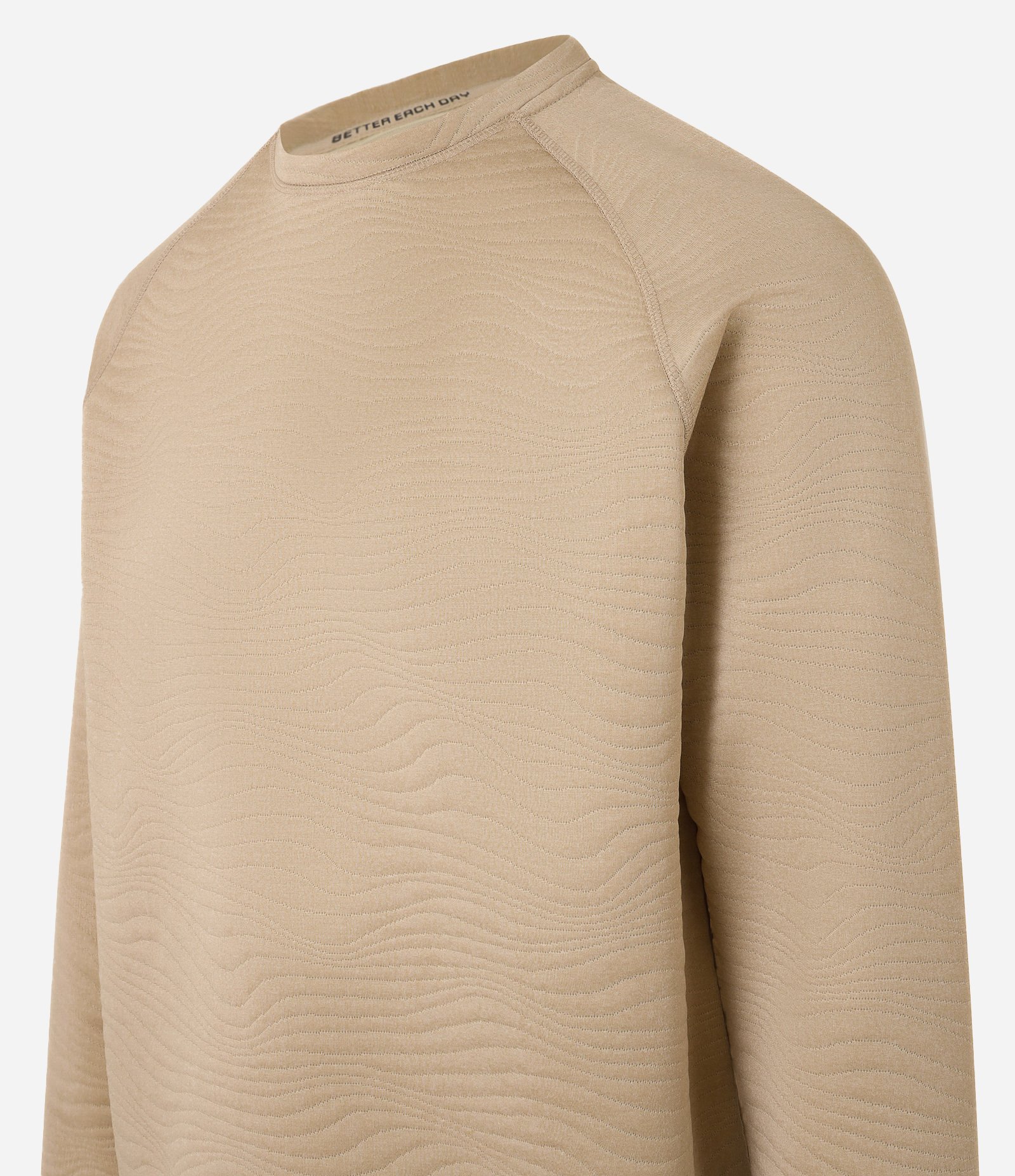 Suéter Esportivo em Dupla Face com Textura Bege 6